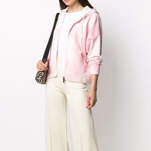 Moncler hooded zip up sweatshirt